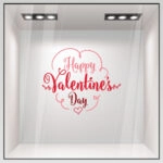 Αυτοκoλλητο Βιτρίνας HAPPY VALENTINES DAY 2