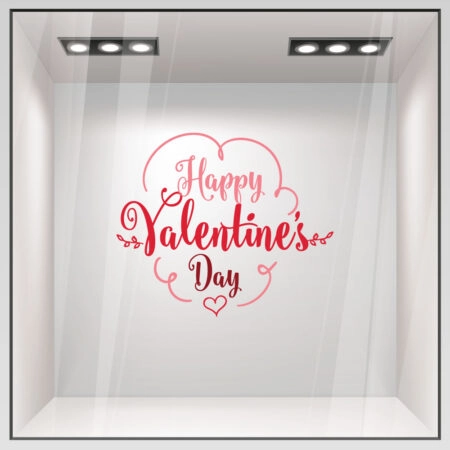 Αυτοκoλλητο Βιτρίνας HAPPY VALENTINES DAY 2