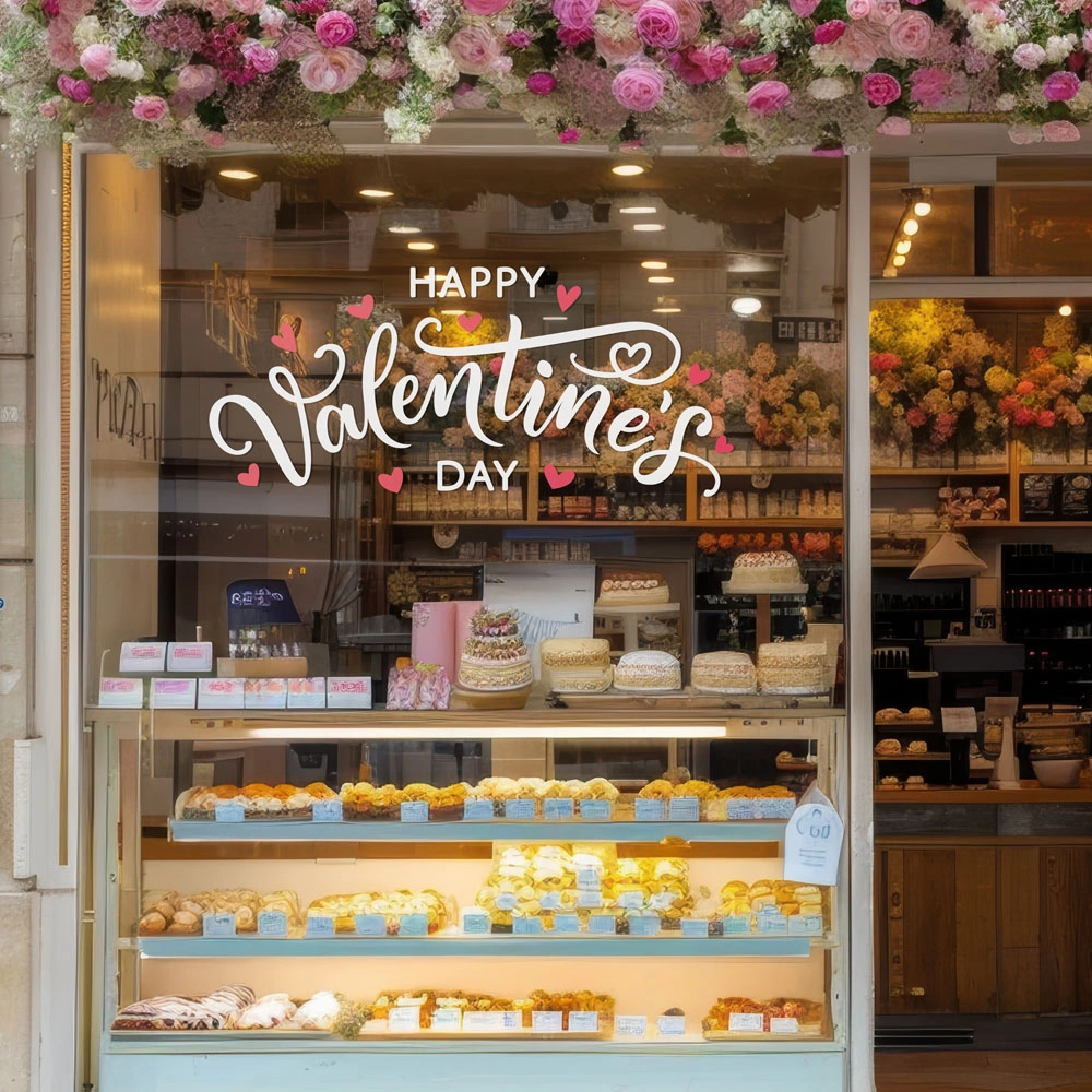 Αυτοκoλλητο Βιτρίνας HAPPY VALENTINES DAY