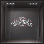 Αυτοκoλλητο Βιτρίνας HAPPY VALENTINES DAY