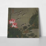 Πίνακας JAKUCHU ITO - A SHOAL OF TROUT AND LOTUS