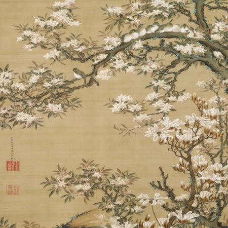 Πινακας σε καμβά JAKUCHU ITO - BIRDS ON ARONIA BRANCH - Jakuchu Ito Sticky 5