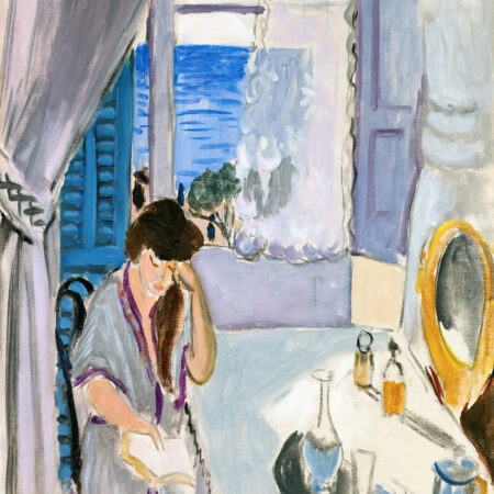 Πινακας σε καμβά MATISSE - WOMAN READING AT A DRESSING TABLE - Henri Matisse Sticky 5