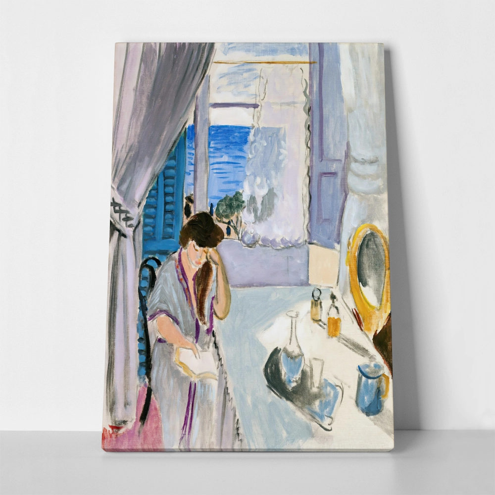 Πινακας σε καμβά MATISSE - WOMAN READING AT A DRESSING TABLE