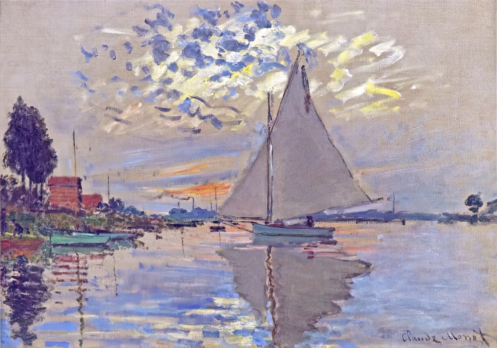 Πινακας σε καμβά MONET - SAILBOAT