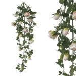 ΡΙΖΑ ΚΡΕΜΑΣΤΗ ΤΡΙΑΝΤΑΦΥΛΛΙΑ ΕΚΡΟΥ/ΡΟΖ - Y120cm