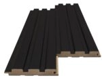 Διακοσμητικό MDF panel τοίχου με 3D πηχακια BLACK 505090 BEAT ST πλατος 11.9cm x υψος 2.75m