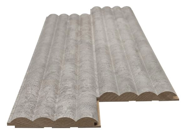 Διακοσμητικό MDF panel τοίχου με 3D πηχακια CHICAGO CONCRETE 804070 WAVE ST πλατος 11.9cm x υψος 2.75m
