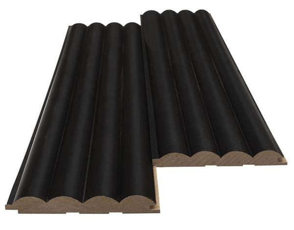 Διακοσμητικό MDF panel τοίχου με 3D πηχακια BLACK EDITION 805090 WAVE ST πλατος 11.9cm x υψος 2.75m