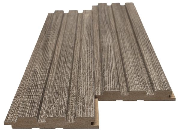 Διακοσμητικό MDF panel τοίχου με 3D πηχακια VINTAGE OAK 503040 BEAT ST πλατος 11.9cm x υψος 2.75m