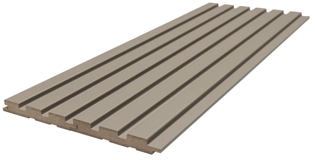 Διακοσμητικό MDF panel τοίχου με 3D πηχακια SAND GREY 506090 BEAT DL πλατος 11.9cm x υψος 2.75m