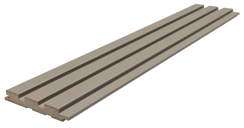 Διακοσμητικό MDF panel τοίχου με 3D πηχακια SAND GREY 506090 BEAT DL πλατος 11.9cm x υψος 2.75m