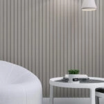 Διακοσμητικό MDF panel τοίχου με 3D πηχακια SAND GREY 506090 BEAT DL πλατος 11.9cm x υψος 2.75m