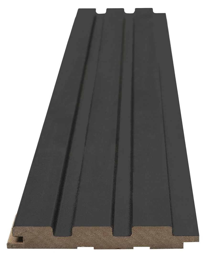 Διακοσμητικό MDF panel τοίχου με 3D πηχακια BLACK LEAD 507090 BEAT DL πλατος 11.9cm x υψος 2.75m