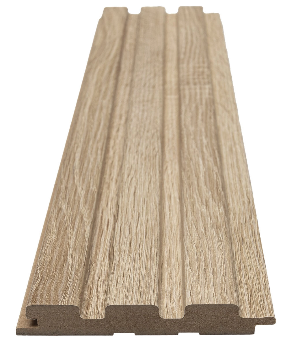 Διακοσμητικό MDF panel τοίχου με 3D πηχακια SONOMA OAK 501050 BEAT ST πλατος 11.9cm x υψος 2.75m