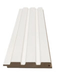 Διακοσμητικό MDF panel τοίχου με 3D πηχακια WHITE 502040 BEAT ST πλατος 11.9cm x υψος 2.75m