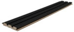 Διακοσμητικό MDF panel τοίχου με 3D πηχακια BLACK 505090 BEAT ST πλατος 11.9cm x υψος 2.75m