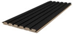 Διακοσμητικό MDF panel τοίχου με 3D πηχακια BLACK 505090 BEAT ST πλατος 11.9cm x υψος 2.75m