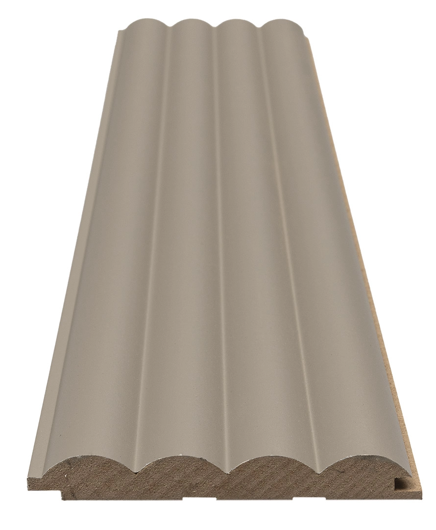 Διακοσμητικό MDF panel τοίχου με 3D πηχακια SAND GREY 806090 WAVE DL πλατος 11.9cm x υψος 2.75m