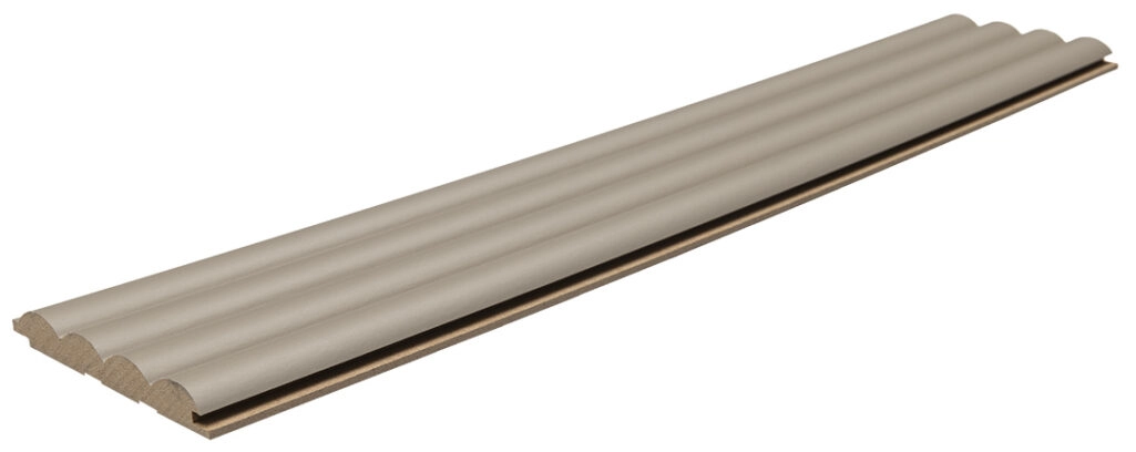 Διακοσμητικό MDF panel τοίχου με 3D πηχακια SAND GREY 806090 WAVE DL πλατος 11.9cm x υψος 2.75m