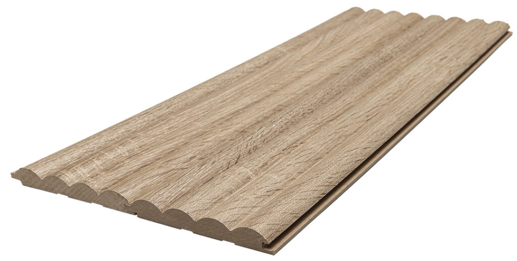 Διακοσμητικό MDF panel τοίχου με 3D πηχακια SONOMA OAK WAVE ST πλατος 11.9cm x υψος 2.75m