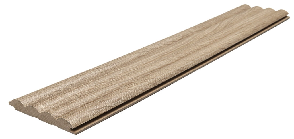 Διακοσμητικό MDF panel τοίχου με 3D πηχακια SONOMA OAK WAVE ST πλατος 11.9cm x υψος 2.75m