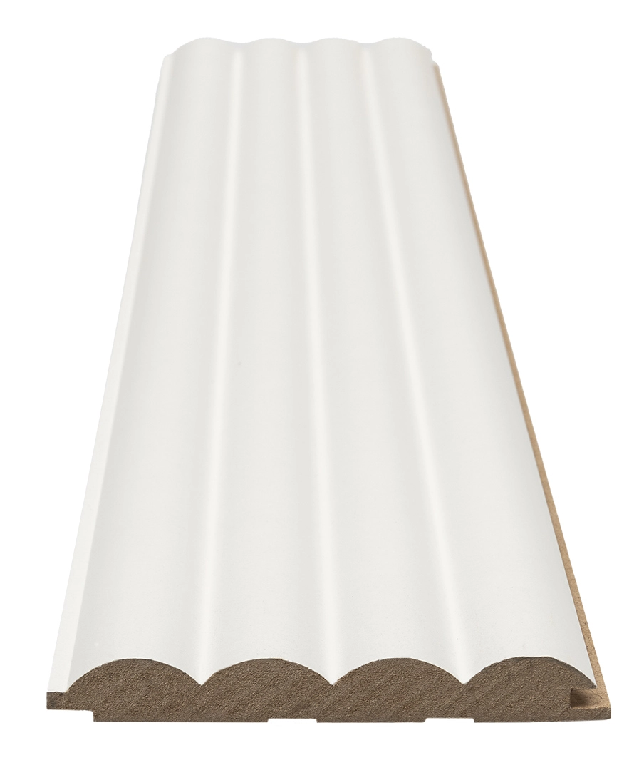 Διακοσμητικό MDF panel τοίχου με 3D πηχακια WHITE WAVE ST πλατος 11.9cm x υψος 2.75m