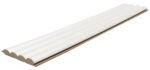 Διακοσμητικό MDF panel τοίχου με 3D πηχακια WHITE WAVE ST πλατος 11.9cm x υψος 2.75m