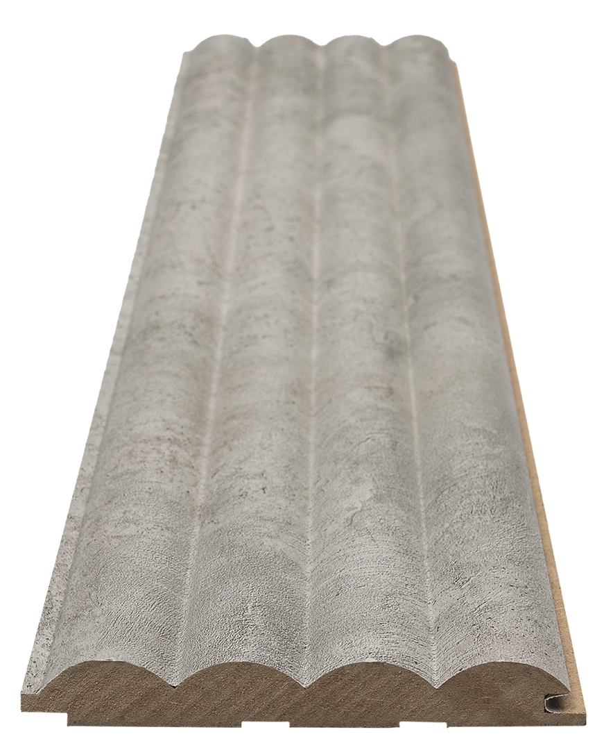 Διακοσμητικό MDF panel τοίχου με 3D πηχακια CHICAGO CONCRETE 804070 WAVE ST πλατος 11.9cm x υψος 2.75m