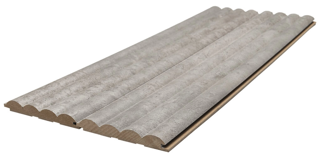 Διακοσμητικό MDF panel τοίχου με 3D πηχακια CHICAGO CONCRETE 804070 WAVE ST πλατος 11.9cm x υψος 2.75m