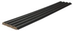 Διακοσμητικό MDF panel τοίχου με 3D πηχακια BLACK EDITION 805090 WAVE ST πλατος 11.9cm x υψος 2.75m