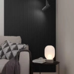 Διακοσμητικό MDF panel τοίχου με 3D πηχακια BLACK EDITION 805090 WAVE ST πλατος 11.9cm x υψος 2.75m