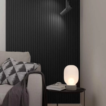 Διακοσμητικό MDF panel τοίχου με 3D πηχακια BLACK EDITION 805090 WAVE ST πλατος 11.9cm x υψος 2.75m