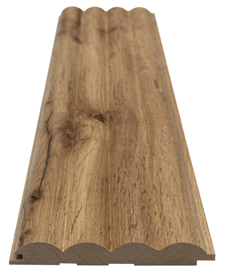Διακοσμητικό MDF panel τοίχου με 3D πηχακια PECAN 808090 WAVE ST πλατος 11.9cm x υψος 2.75m