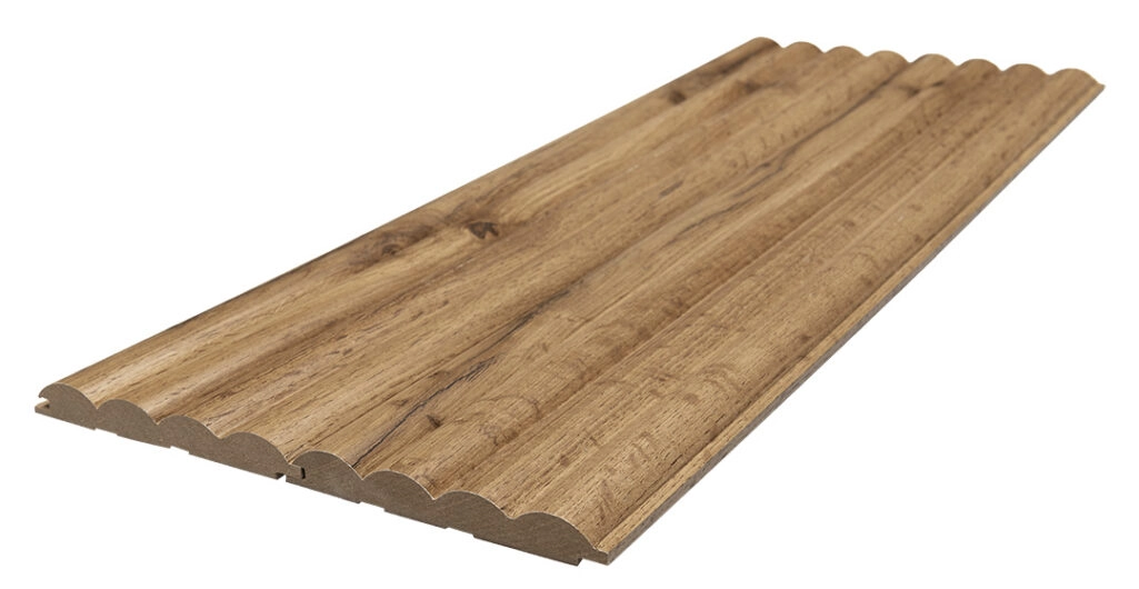 Διακοσμητικό MDF panel τοίχου με 3D πηχακια PECAN 808090 WAVE ST πλατος 11.9cm x υψος 2.75m