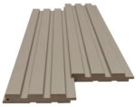 Διακοσμητικό MDF panel τοίχου με 3D πηχακια SAND GREY 506090 BEAT DL πλατος 11.9cm x υψος 2.75m