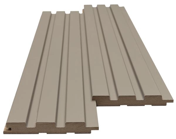 Διακοσμητικό MDF panel τοίχου με 3D πηχακια SAND GREY 506090 BEAT DL πλατος 11.9cm x υψος 2.75m