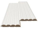 Διακοσμητικό MDF panel τοίχου με 3D πηχακια WHITE WAVE ST πλατος 11.9cm x υψος 2.75m