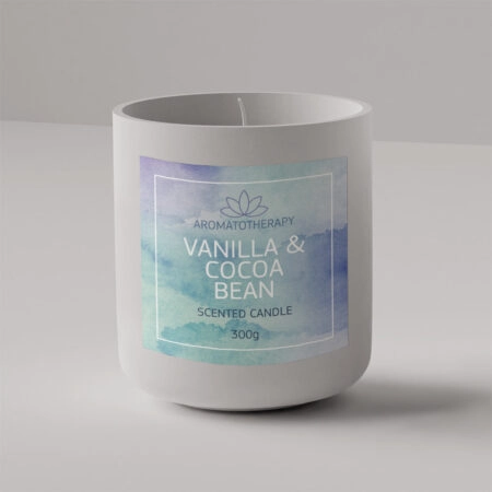 Blank candle jar and box for mockup