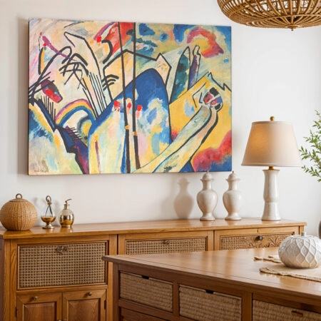Πινακας σε καμβά KANDINSKY - COMPOSITION No4