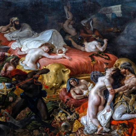 Πινακας σε καμβά DELACROIX - DEATH OF SARDANAPALUS - Eugene Delacroix Sticky 6