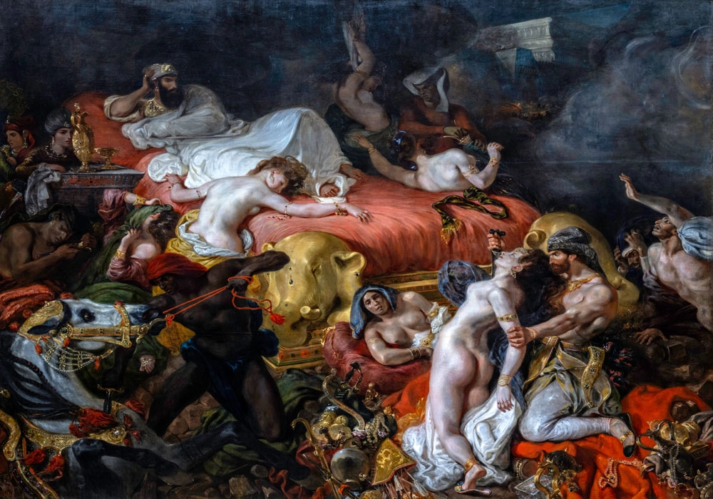 Πινακας σε καμβά DELACROIX - DEATH OF SARDANAPALUS