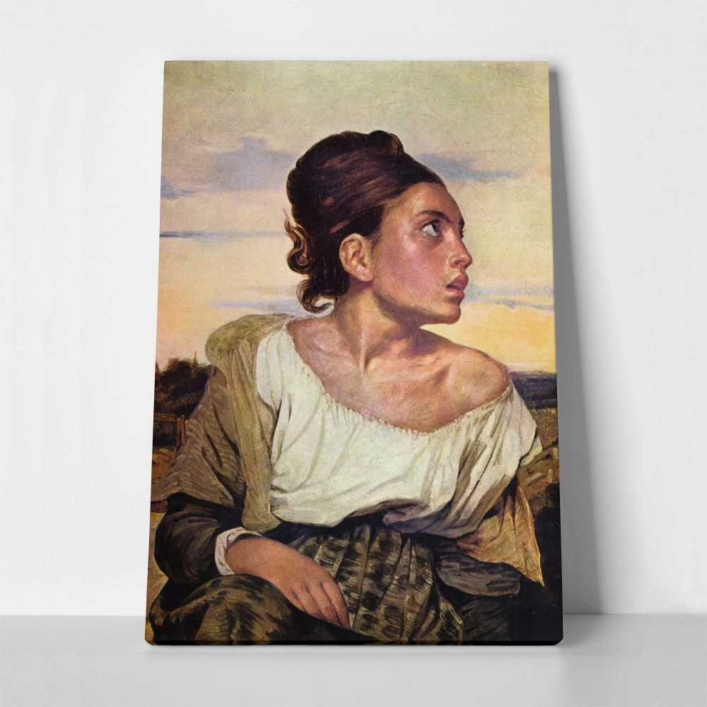 Πινακας σε καμβά DELACROIX - ORPHAN GIRL AT THE CEMETERY