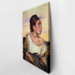 Πινακας σε καμβά DELACROIX - ORPHAN GIRL AT THE CEMETERY