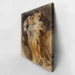 Πίνακας Τετράγωνος DELACROIX - TETE DE LION RUGISSANT