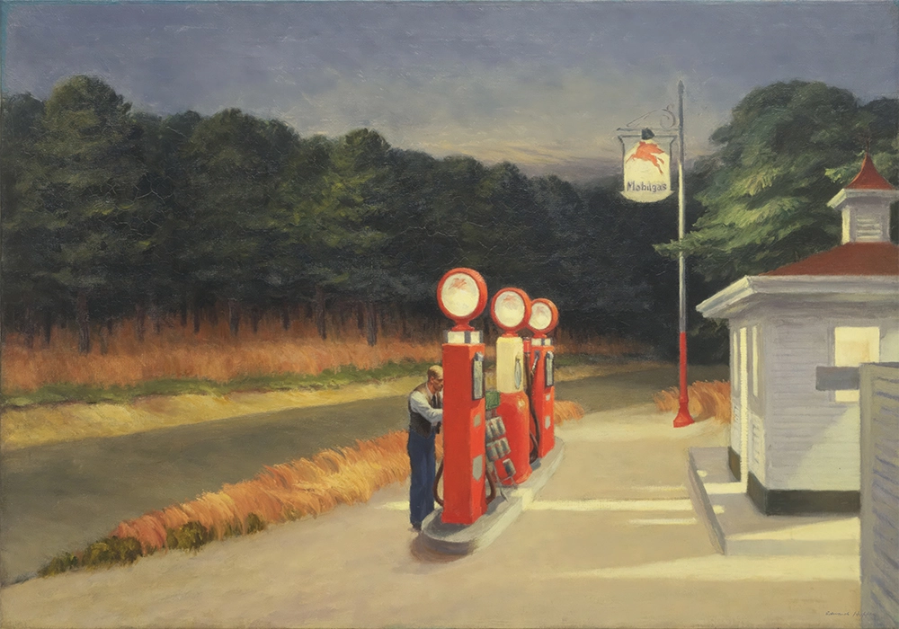 Πινακας σε καμβά EDWARD HOPPER GAS 1940