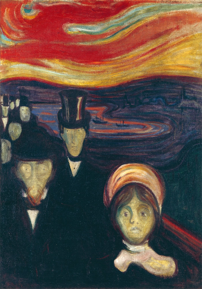 Πινακας σε καμβά EDVARD MUNCH - ANXIETY