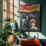 Πινακας σε καμβά EDVARD MUNCH - ANXIETY