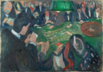 Πινακας σε καμβά EDVARD MUNCH - AT THE ROULETTE TABLE IN MONTE CARLO