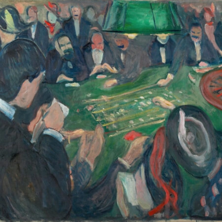 Πινακας σε καμβά EDVARD MUNCH - AT THE ROULETTE TABLE IN MONTE CARLO - Edvard Munch Sticky 6
